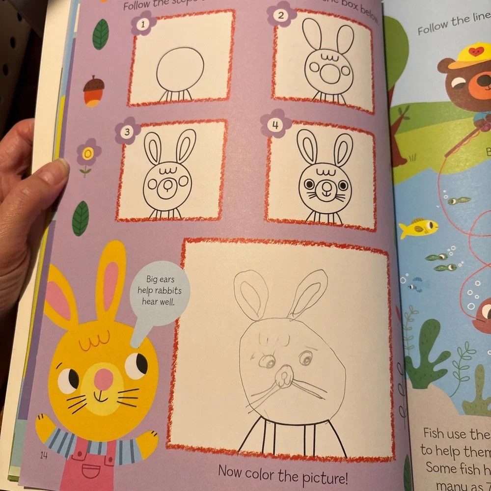Make and Do Super Cute Activity Book Marion Billet Stickers Puzzles *Used